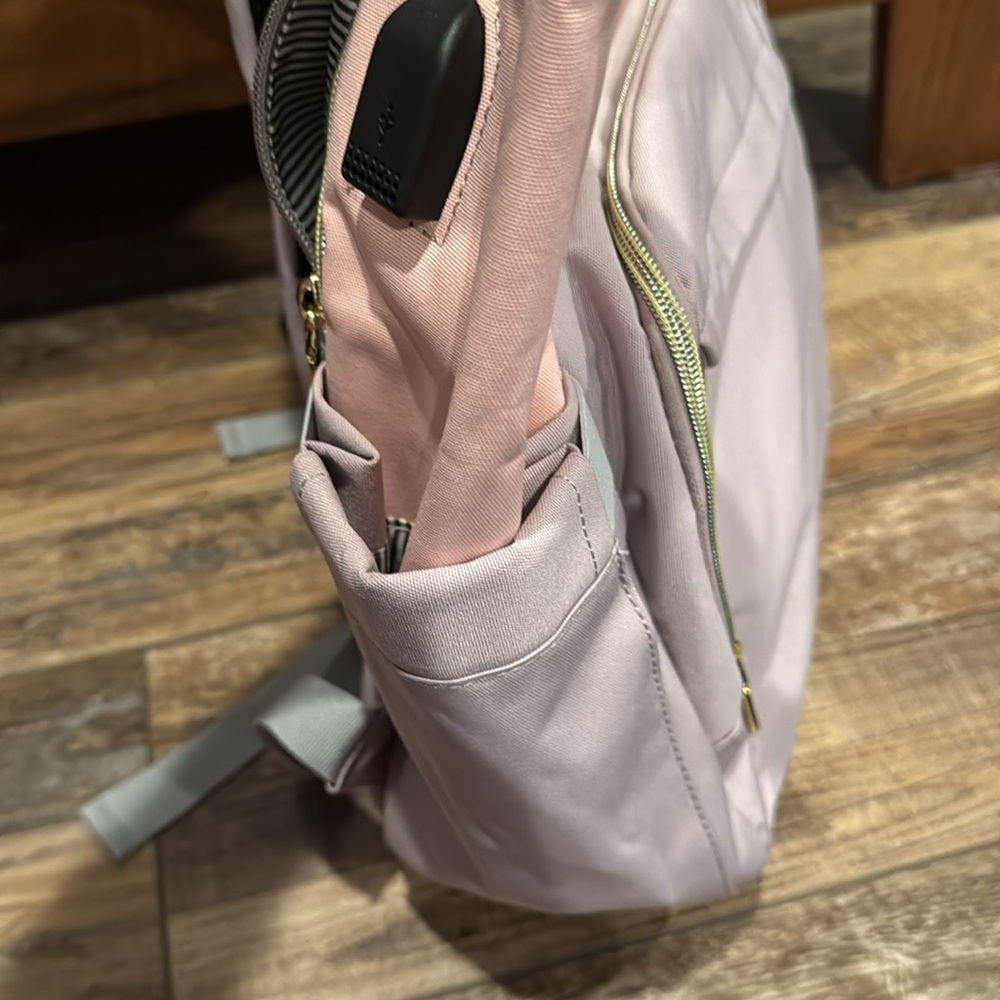 Lovevook pink lavender backpack diaper bag usb charging port - Picture 5 of 10